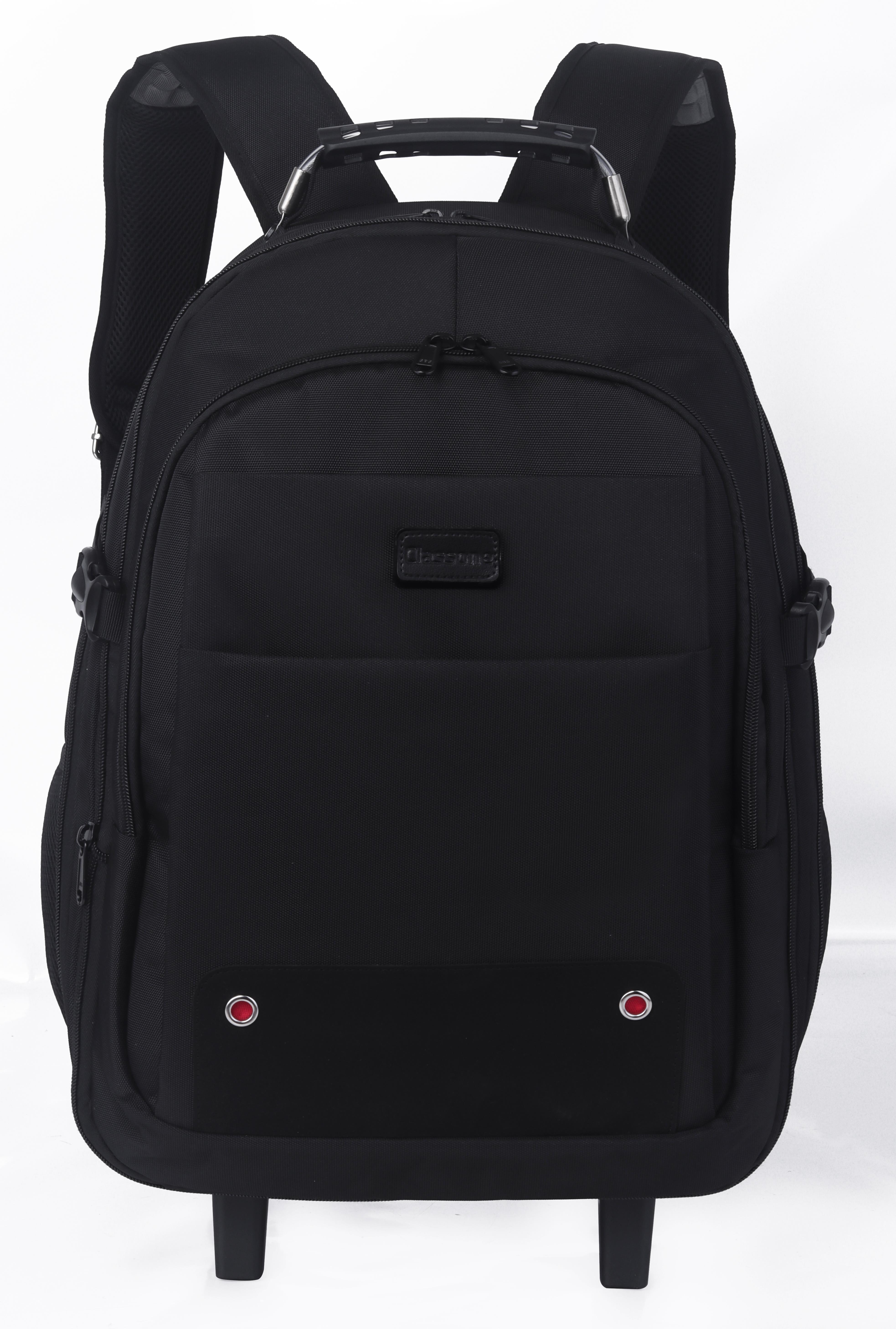 Classone VIP Travel Serisi TROL-VIP100 Tekerlekli Trolley 17,3,15,6,14 Uyumlu Sırt Laptop Çantası – Siyah