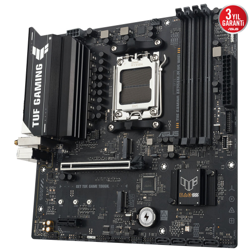 ASUS TUF GAMING A620AM-PLUS WIFI, 4xDDR5, 2x M.2, HDMI, 2xDP, Wi-Fi 6, Bluetooth v5.3, AM5 Soket GAMING Anakart