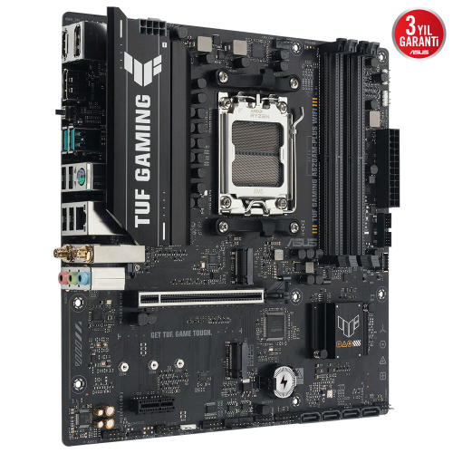 ASUS TUF GAMING A620AM-PLUS WIFI, 4xDDR5, 2x M.2, HDMI, 2xDP, Wi-Fi 6, Bluetooth v5.3, AM5 Soket GAMING Anakart