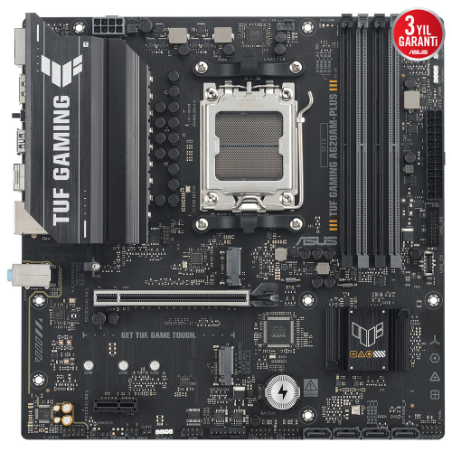 ASUS TUF GAMING A620AM-PLUS, 4xDDR5, 2x M.2, HDMI, 2xDP, AMD Ryzen 7000 Serisi, AM5 Soket Anakart
