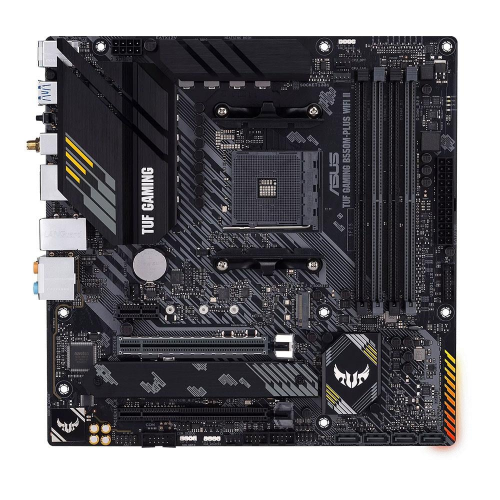 ASUS TUF GAMING B550M-PLUS WIFI II , 4xDDR4,  2xM.2, HDMI, DP, Type-C, Wi-Fi 6, Bluetooth v5.2, AM4 Soket Anakart
