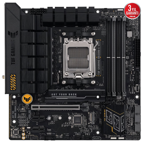 ASUS TUF GAMING B650-E WIFI, 4xDDR5, 3x M.2, HDMI, DP, Wi-Fi 6, Bluetooth v5.3, AMD Ryzen 7000 Serisi, AM5 Soket Anakart