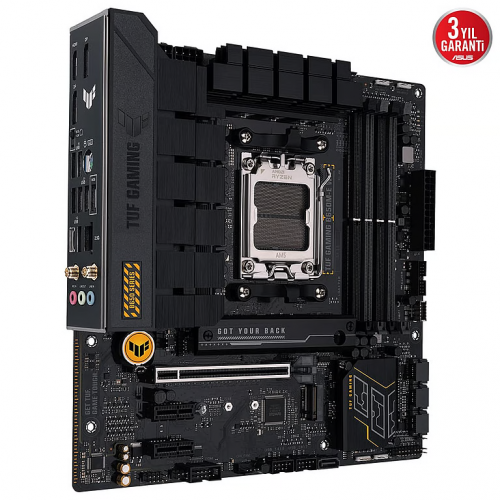 ASUS TUF GAMING B650-E WIFI, 4xDDR5, 3x M.2, HDMI, DP, Wi-Fi 6, Bluetooth v5.3, AMD Ryzen 7000 Serisi, AM5 Soket Anakart