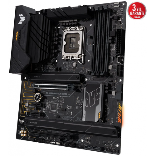 ASUS TUF GAMING B660-PLUS WIFI D4, 4xDDR4, 3x M.2, HDMI, DP, Wi-Fi 6, 12.Nesil, LGA1700 Soket, ARGB Gaming Anakart