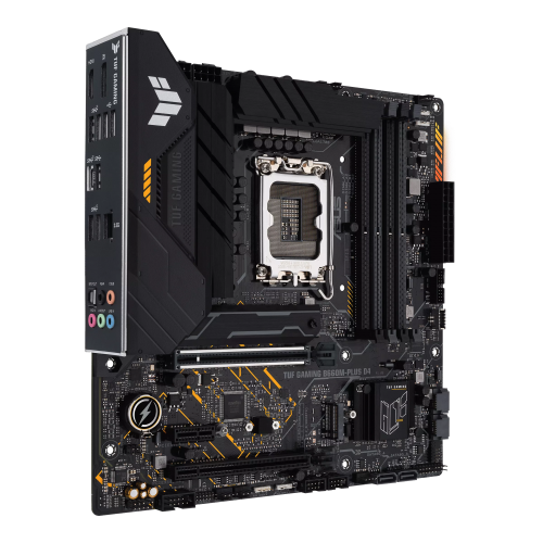ASUS TUF GAMING B660M-PLUS D4, 4xDDR4, 2x M.2, HDMI, DP, 12.Nesil, LGA1700 Soket, Anakart