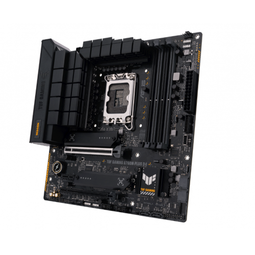 ASUS TUF GAMING B760M-PLUS D4, 4xDDR4, 2x M.2, HDMI, DP, Type-C, 12-13.Nesil, LGA1700 Soket, Anakart