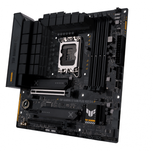 ASUS TUF GAMING B760M-PLUS WIFI D4, 4xDDR4, 3x M.2, HDMI, DP, Wi-Fi 6, Bluetooth v5.2, 12-13.Nesil, LGA1700 Soket, Anakart