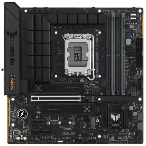 ASUS TUF GAMING B760M-PLUS WIFI II, 4xDDR5, 3x M.2, HDMI, DP, Type-C, Wi-Fi 6, Bluetooth v5.3, 12-13.14.Nesil, LGA1700 Soket, GAMING Anakart