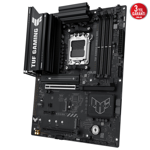 ASUS TUF GAMING B850-E WIFI, 4xDDR5, 3x M.2, HDMI, DP, Type-C, Wi-Fi 6E, Bluetooth v5.3, AM5 Soket GAMING Anakart