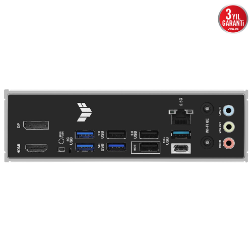 ASUS TUF GAMING B850-E WIFI, 4xDDR5, 3x M.2, HDMI, DP, Type-C, Wi-Fi 6E, Bluetooth v5.3, AM5 Soket GAMING Anakart