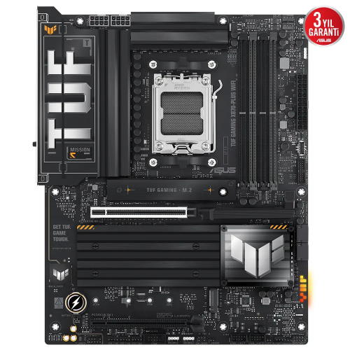 ASUS TUF GAMING X870-PLUS WIFI, 4xDDR5, 4xM.2, HDMI, DP, Type-C, Wi-Fi 7, Bluetooth v5.4, AM5 Soket GAMING Anakart