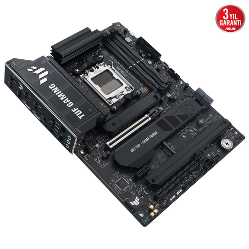 ASUS TUF GAMING X870E-PLUS WIFI7, 4xDDR5, 4xM.2, HDMI, 2xDP, Type-C, PCIe 5.0, 2xWi-Fi 7, Bluetooth v5.4, AM5 Soket GAMING Anakart