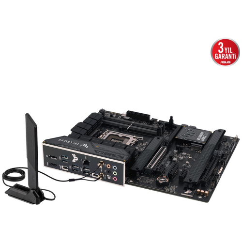 ASUS TUF GAMING Z790-PLUS WIFI, 4xDDR5, 4x M.2, HDMI, DP, 2xType-C, Wi-Fi 6E, Bluetooth 5.3, 12-13.Nesil, LGA1700 Soket, ARGB Gaming Anakart