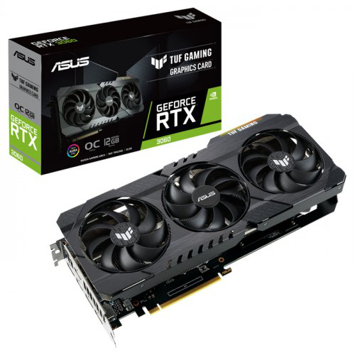 ASUS TUF-RTX3060-O12G-V2-GAMING, 12GB, GDDR6, 192Bit, 2xHDMI, 3xDP GAMING Ekran Kartı
