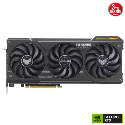 ASUS TUF-RTX4070S-O12G-GAMING, SUPER, 12Gb, 192Bit, GDDR6X, 1xHDMI, 3xDP GAMING Ekran Kartı