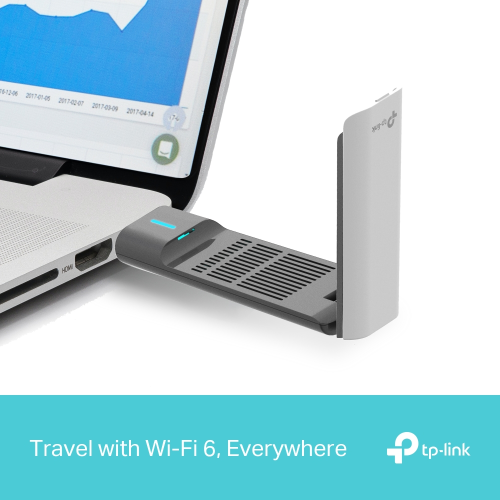 TP-LINK Archer TX50UH, AX3000 Yüksek Performanslı, Dual Band, WiFi 6, Kablosuz USB3.0 Adaptör