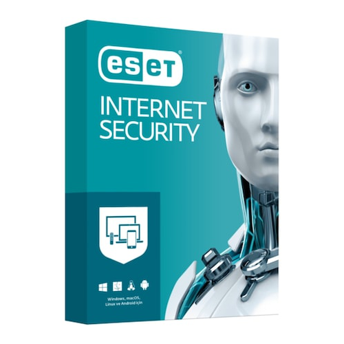 ESET INTERNET SECURITY 3 Kullanıcı, 1 YIL, Kutulu Ürün