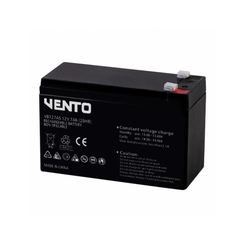 VENTO VB127AS, 12V 7Ah, Bakımsız, Kuru Akü