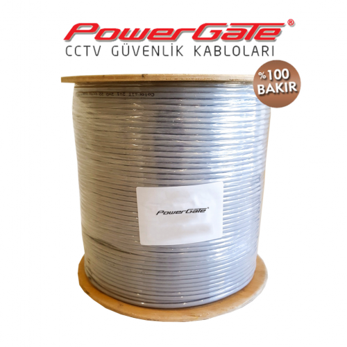 PowerGate VIA 230mt, 2+1 (2x0,22+0,22) %100 Bakır, CCTV Güvenlik Kablosu