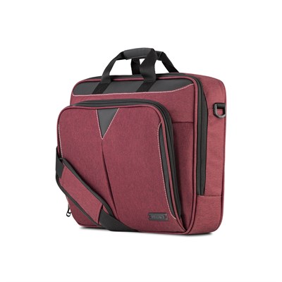Classone VP3005 Taranto Serisi 15.6 inch Su Geçirmez Kumaş Laptop El Çantası -Bordo