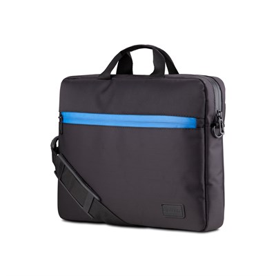 Classone W-TX10 Serisi WTXpro Su Geçirmez Kumaş, Su Geçirmez Fermuar W-TX10FM 15.6 inch Uyumlu Macbook, Notebook, Laptop, Tablet Taşıma Çantası-Siyah/Mavi