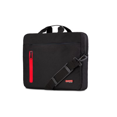 Classone W-TX40 W-TXpro Workout Serisi WTXpro Su Geçirmez Kumaş,  Su Geçirmez Fermuar, 15.6 inch Uyumlu Macbook,Notebook, Laptop, Tablet Taşıma Çantası-Siyah