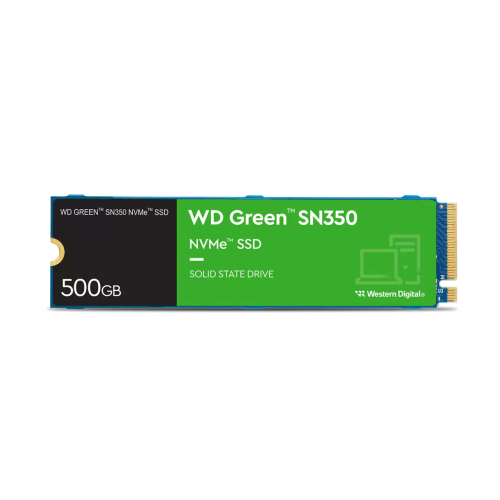 WD Green SN350, WDS500G2G0C, 500GB, 2400/1500, Gen3, NVMe PCIe M.2 2280, SSD