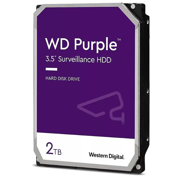 WD Purple 7X24 3.5’ 2TB 64MB SATA 6Gb/s Guv.HDD