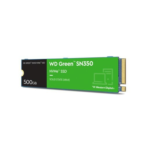 WD Green SN350, WDS500G2G0C, 500GB, 2400/1500, Gen3, NVMe PCIe M.2, SSD