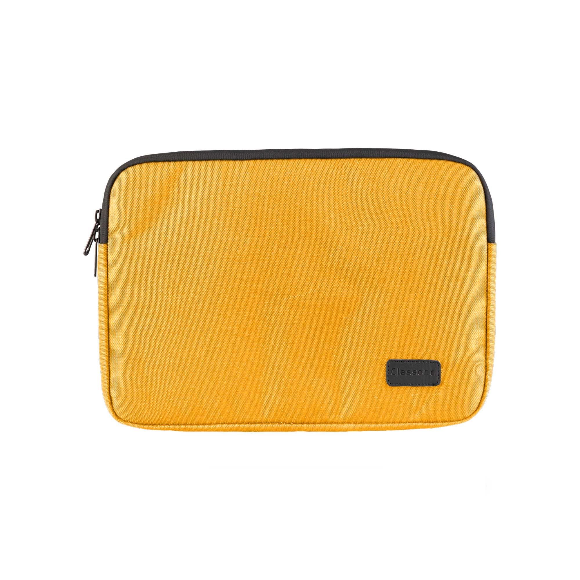 Classone livorno Serisi 13-14 inch uyumlu Macbook , Tablet  Taşıma Çantası-Sarı