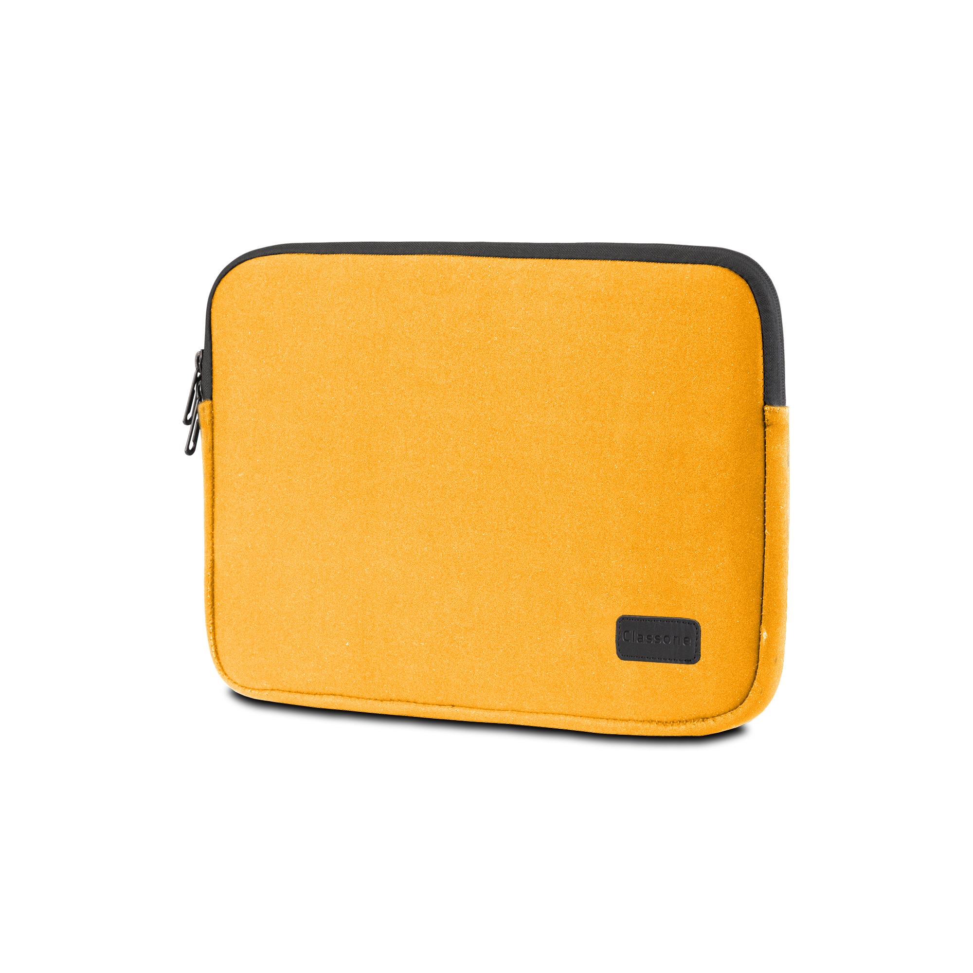 Classone livorno Serisi 13-14 inch uyumlu Macbook , Tablet  Taşıma Çantası-Sarı