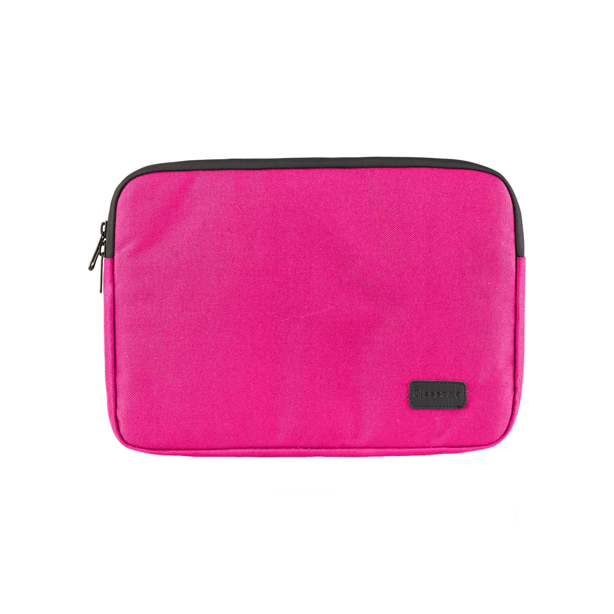 Classone livorno Serisi 13-14 inch uyumlu Macbook , Tablet  Taşıma Çantası-Pembe