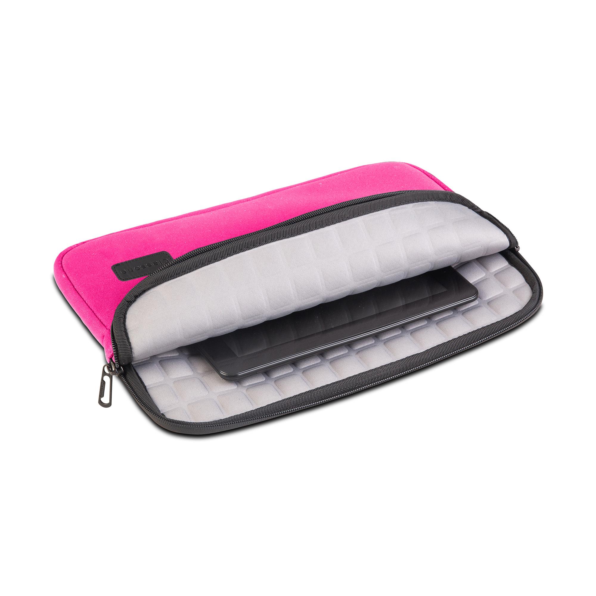 Classone livorno Serisi 13-14 inch uyumlu Macbook , Tablet  Taşıma Çantası-Pembe