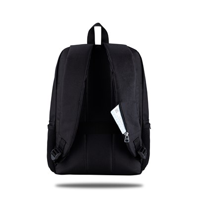 Classone WTX-160 Roma Pro Serisi WTXpro Su Geçirmez Kumaş, Su Geçirmez Fermuar 15.6 inch uyumlu Macbook, Laptop, Notebook Sırt Çantası –Siyah
