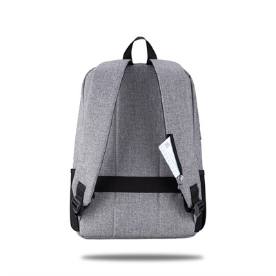 Classone WTX-164 Roma Pro Serisi WTXpro Su Geçirmez Kumaş, Su Geçirmez Fermuar 15.6 inch uyumlu Macbook, Laptop, Notebook Sırt Çantası –Gri