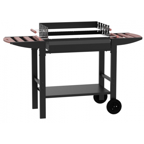 Tarrington House XZ6046T, Gouette Trolley, Kömürlü, Açık Mangal Barbekü, Çift Izgaralı, Tekerlekli, İkili Servis Raflı