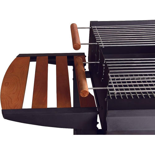 Tarrington House XZ6046T, Gouette Trolley, Kömürlü, Açık Mangal Barbekü, Çift Izgaralı, Tekerlekli, İkili Servis Raflı