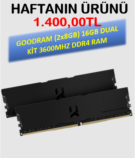 Good Ram Dual Kit (2x8) 16Gb 3600Mhz DDR4